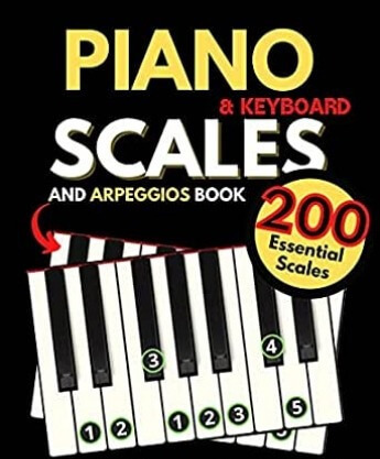 Piano & Keyboard Scales and Arpeggios Book Practice Diagrams Step by Step: Fundamentals of Piano Practices